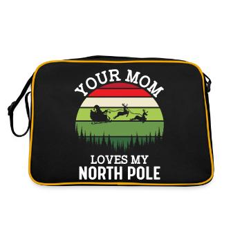Ta Maman Amoureux Mon Pôle Nord - Sac Retro - noir/or - Dos