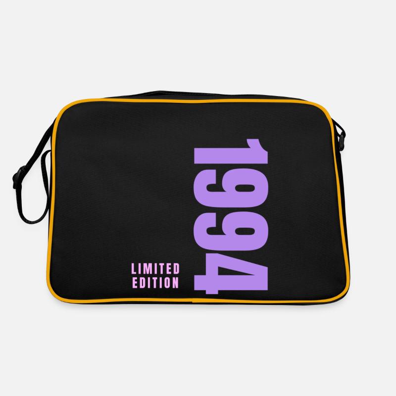 30. Geburtstag - Retro Tasche - Schwarz/Gold