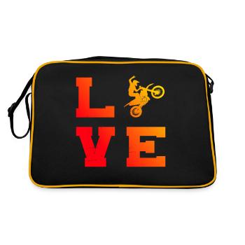 Dirt Biker Freestyle Motocross Dirt Bike - Retro Bag - black/gold - Back
