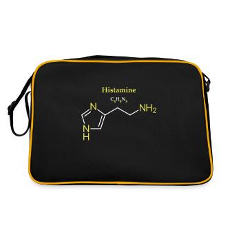 Histamine Molecule - Retro Bag - black/gold - Back