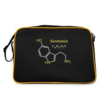 Sérotonine Molécule - Sac Retro - noir/or - Dos