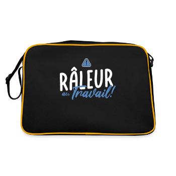 RALEUR au travail ! Pour ceux qui ralent au boulot - Sac Retro - noir/or - Dos