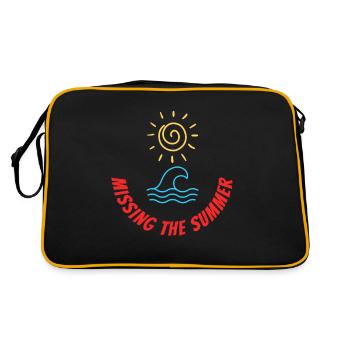 Missing the Summer - Retro Bag - black/gold - Back