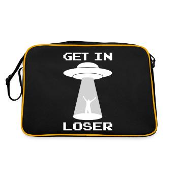 Get In Loser T-shirt Drôle Vie extraterrestre - Sac Retro - noir/or - Dos