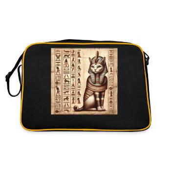 Pharaon Papyrus Scroll Désert Rétro - Sac Retro - noir/or - Dos