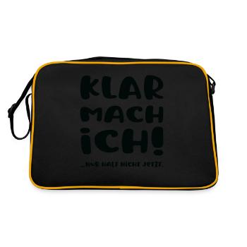 Bien sûr, je le ferai ! N’arrêtez pas de travailler au bureau maintenant - Sac Retro - noir/or - Dos