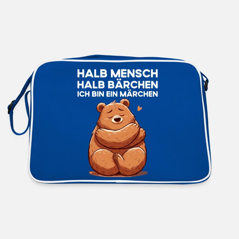 Half Human Half Bear I'm a fairy tale Retro Bag