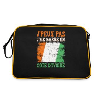 Je peux pas je me barre en Côte d'Ivoire. Ivoirien - Sac Retro - noir/or - Dos