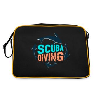 Haie tauchen Plongée avec les requins - Sac Retro - noir/or - Dos