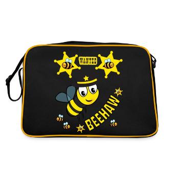 BEE SHERIFF BEEHAW ENFANTS DE L’OUEST - Sac Retro - noir/or - Dos