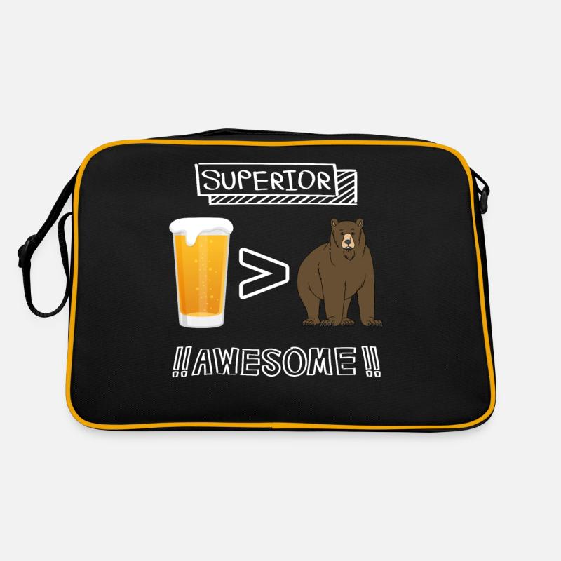 Bière supérieure a Ours Sac Retro