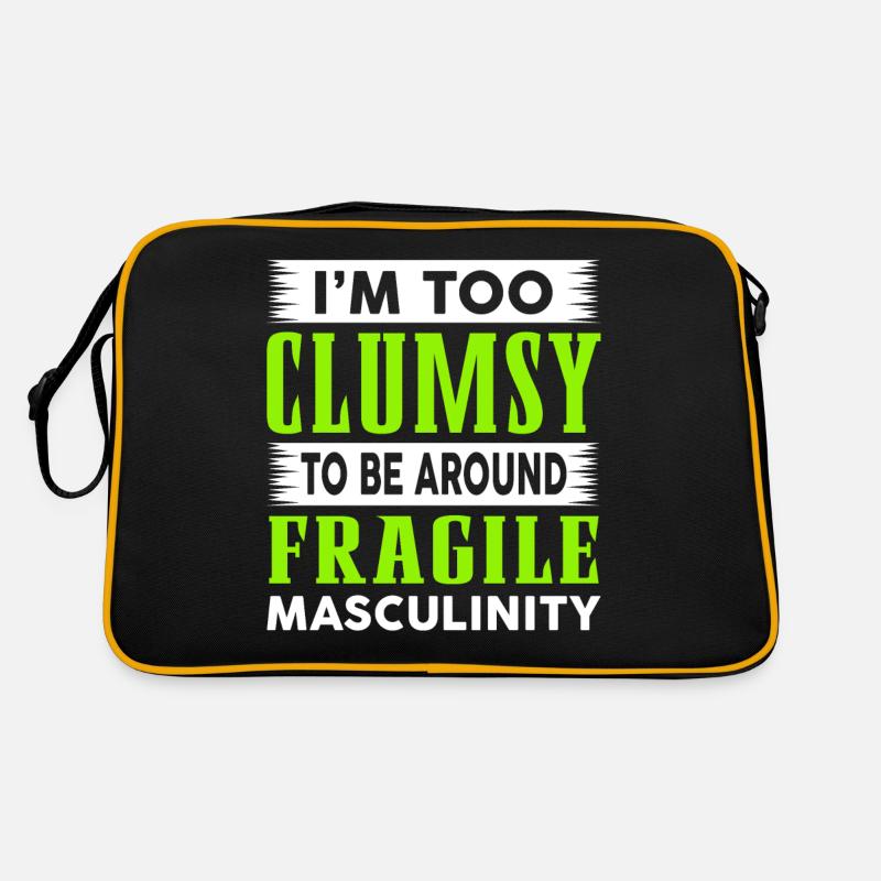 Clumsy To Fragile Masculinity Retro Bag