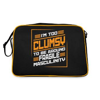 Clumsy To Fragile Masculinity - Retro Bag - black/gold - Back