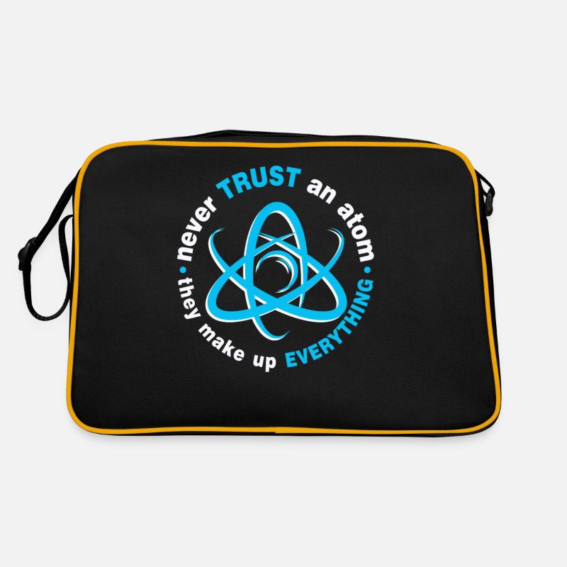 Never trust an atom - they invent everything Retro Bag