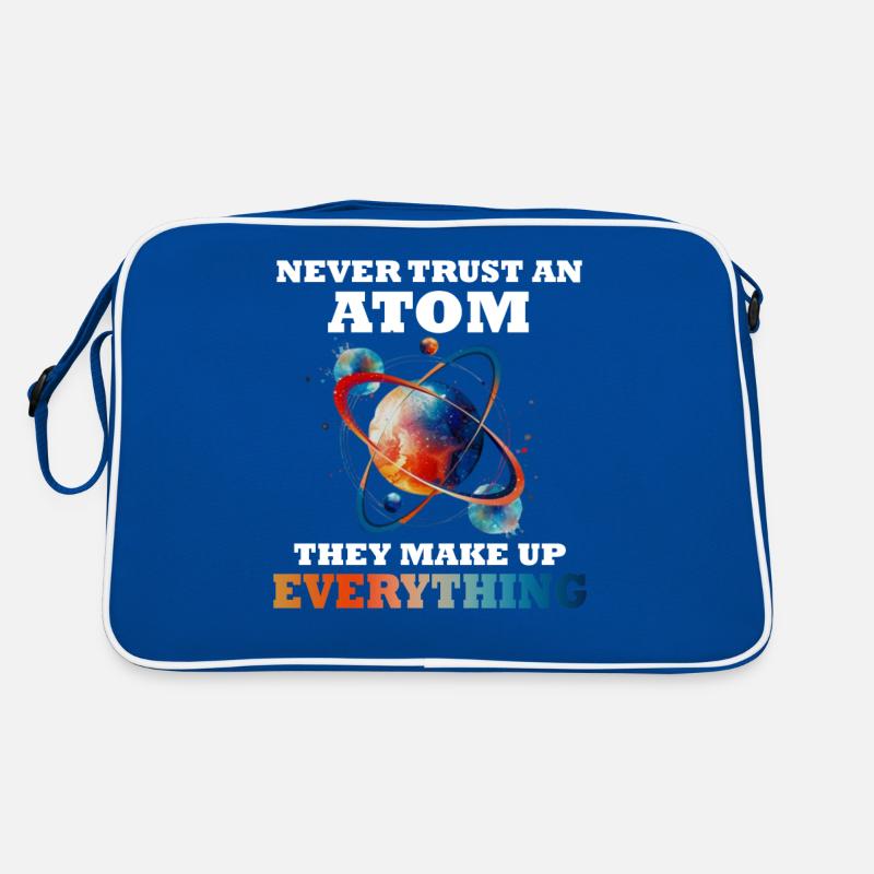 Never trust an atom - they invent everything Retro Bag