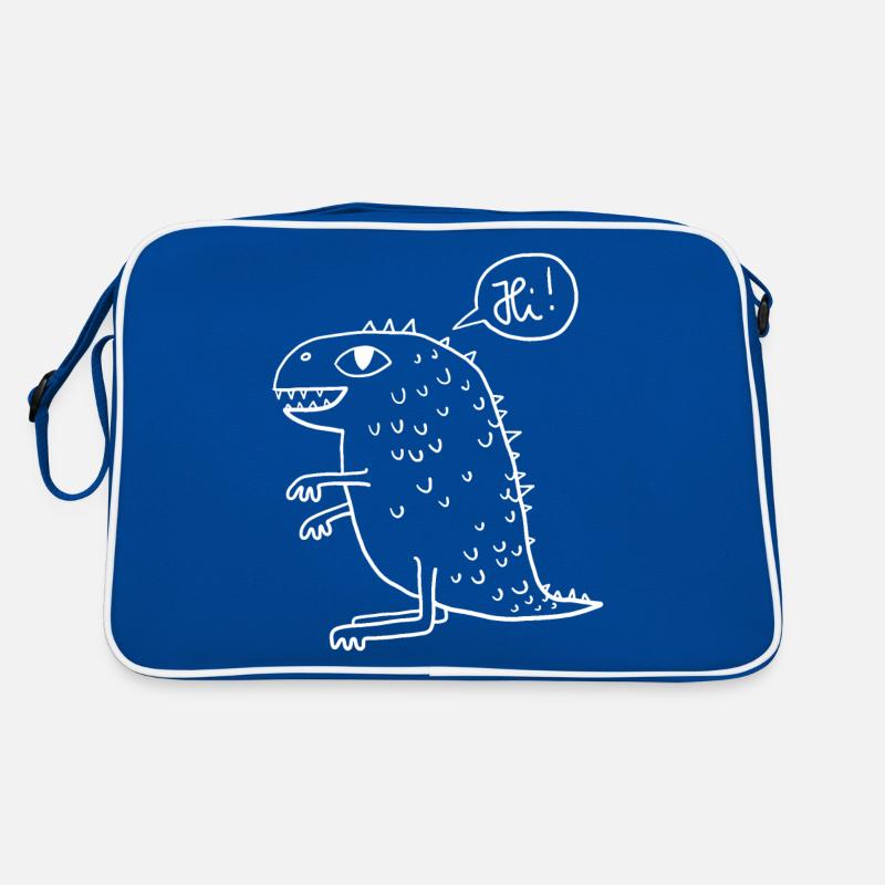 Dino white Retro Bag