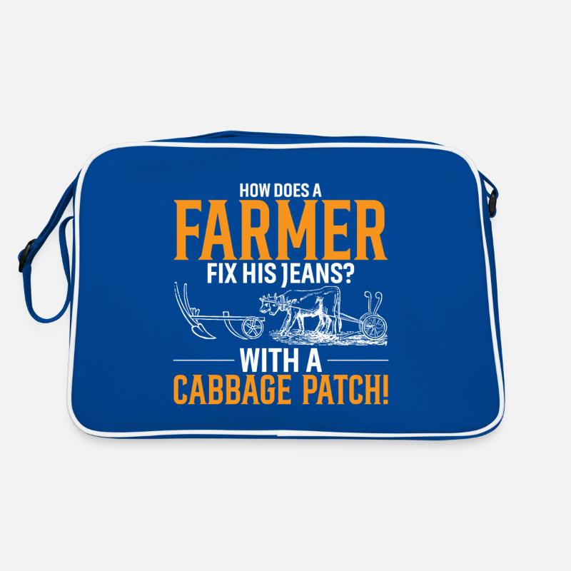 How Does A Farmer Fix His Jeans? With A Cabbage Pa Retro Bag