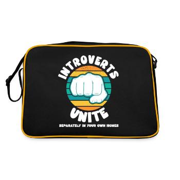 Les introvertis s’unissent séparément dans vos propres maisons - Sac Retro - noir/or - Dos