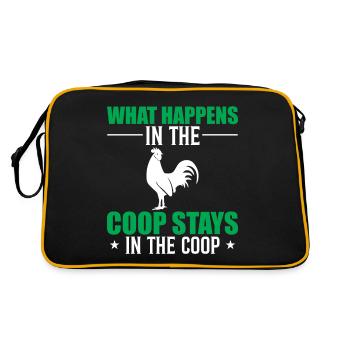 What Happens In The Coop Stays In The Coop - Retro Bag - black/gold - Back