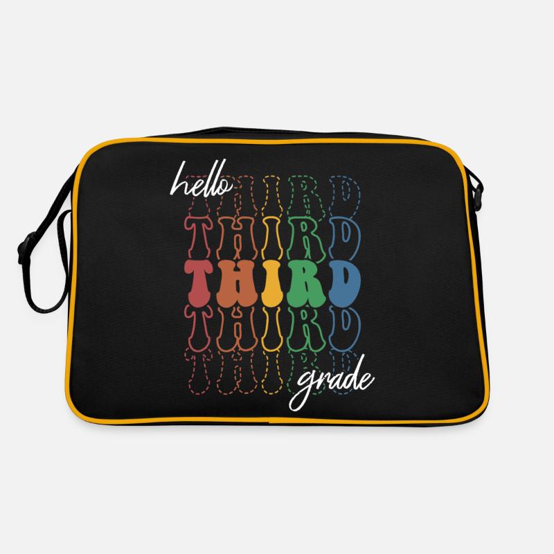 Hello 3rd Grade Retro Groovy Elementary School Gift Retro Bag