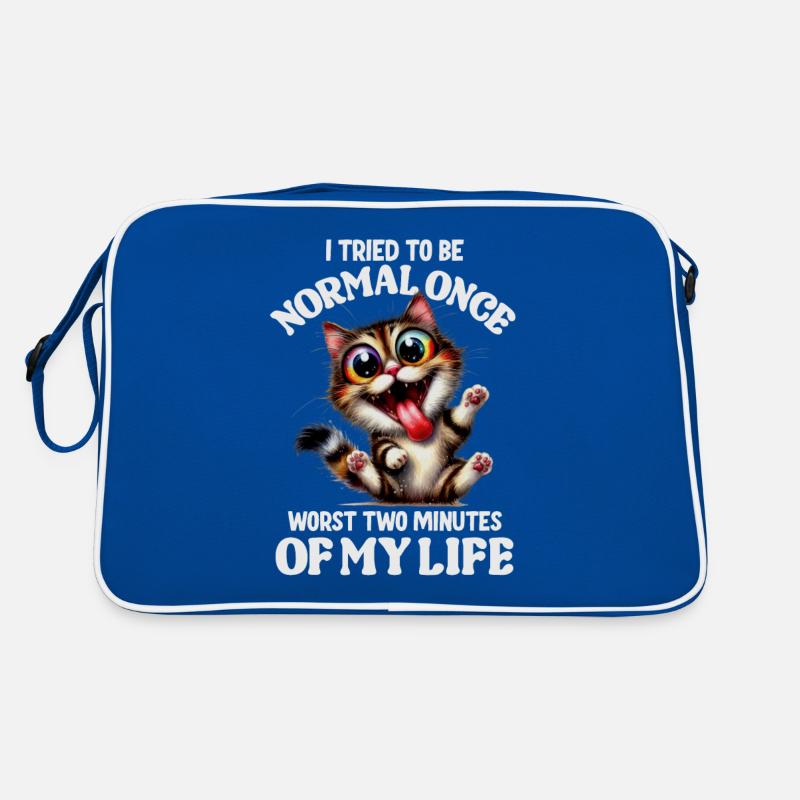 Être normal, c’était hier drôle de chat qui dit Sac Retro
