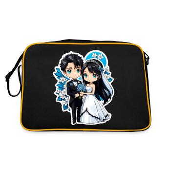 just married - pour mariage - Sac Retro - noir/or - Dos