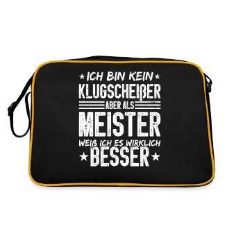 Drôle de maître disant Wisecracker - Sac Retro - noir/or - Dos