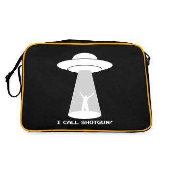 J’appelle Shotgun T-Shirt drôle de vie extraterrestre - Sac Retro - noir/or - Dos