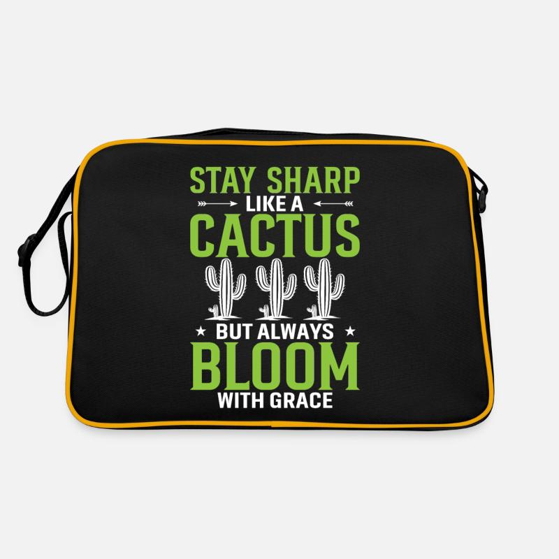 Stay Sharp Like A Cactus, But Always Bloom With Gr Retro Bag