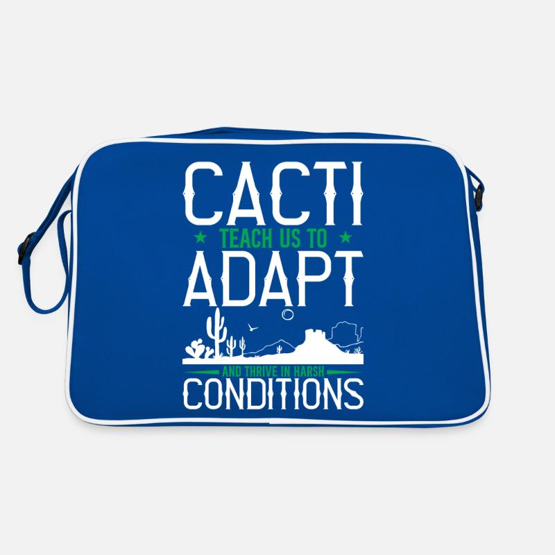 Cacti Teach Us To Adapt And Thrive In Harsh Condit Retro Bag