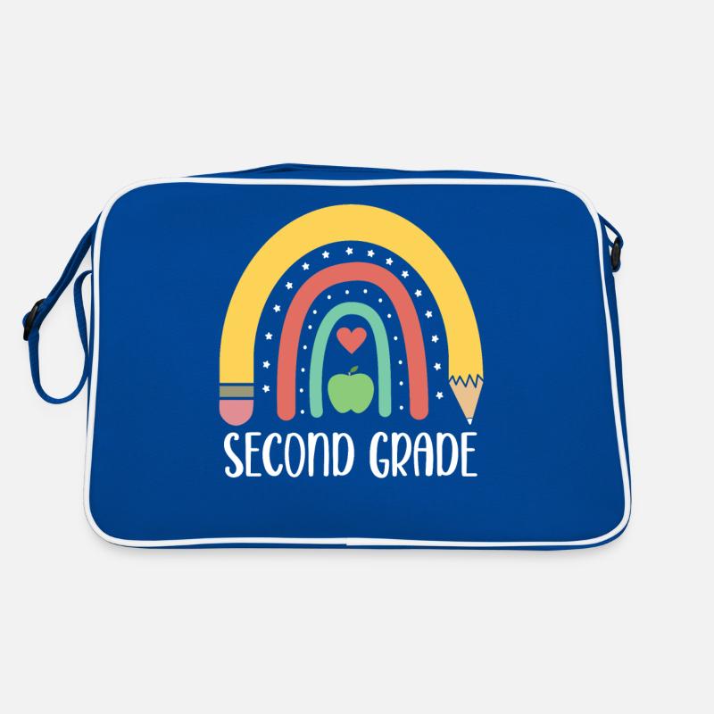 2nd Grade Rainbow Pencil School Elementary School Retro Bag