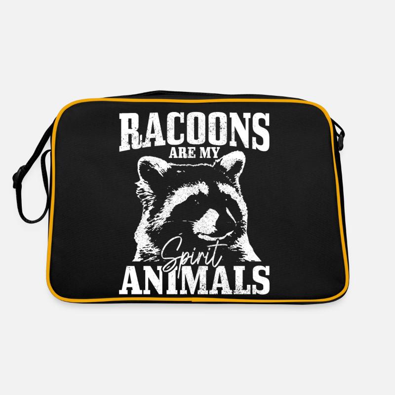 Raccoon Funny Gift Retro Bag