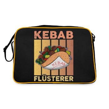 Restauration rapide turque Kebab Cuisine Kebab Chuchoteur - Sac Retro - noir/or - Dos