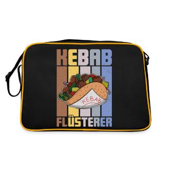 Restauration rapide turque Kebab Cuisine Kebab Chuchoteur - Sac Retro - noir/or - Dos
