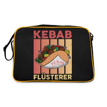 Restauration rapide turque Kebab Cuisine Kebab Chuchoteur - Sac Retro - noir/or - Dos