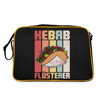Restauration rapide turque Kebab Cuisine Kebab Chuchoteur - Sac Retro - noir/or - Dos