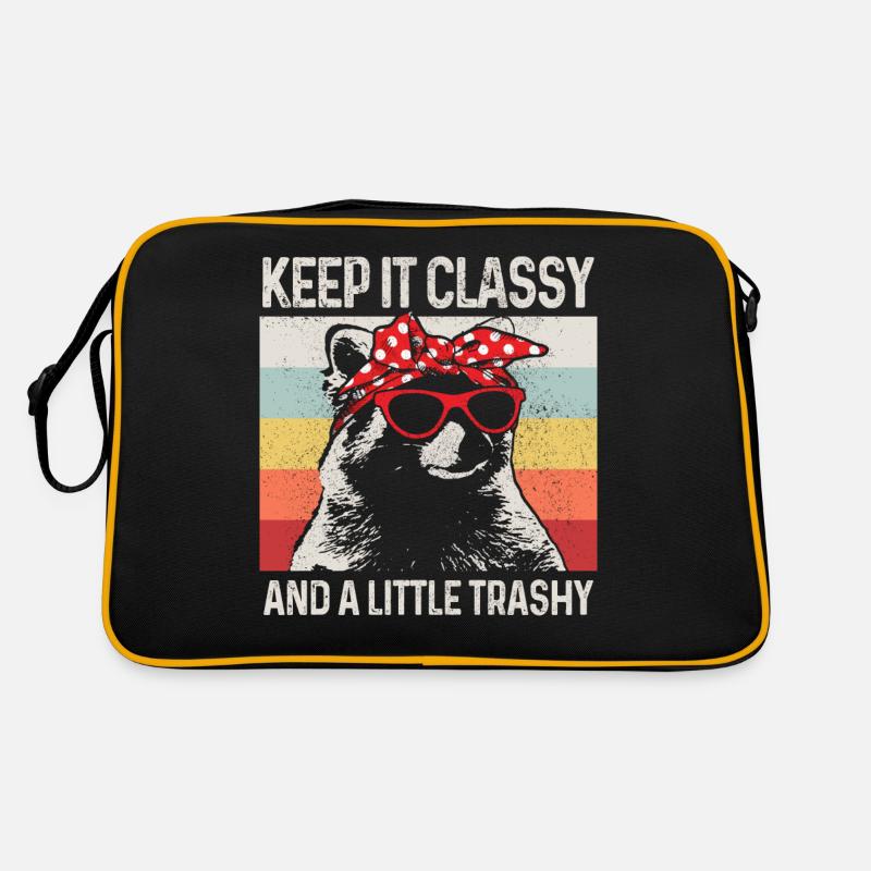 Raccoon Funny Gift Retro Bag
