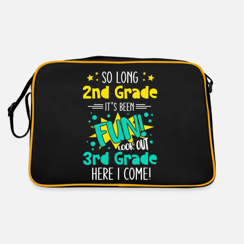 3rd Grade Elementary School Funny Saying Young School Retro Bag