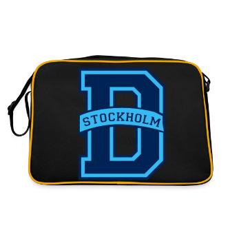 Stockholm Djurgården - Sac Retro - noir/or - Dos