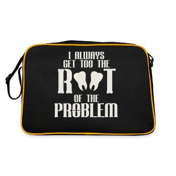 Always straight to the heart of the problem - Retro Bag - black/gold - Back
