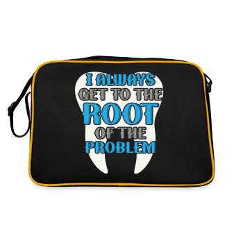Always straight to the heart of the problem - Retro Bag - black/gold - Back