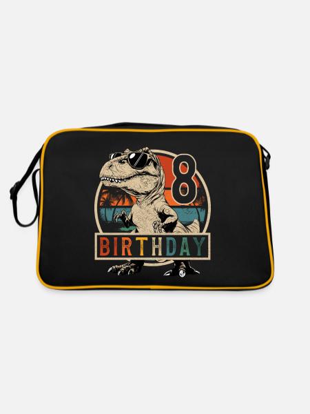 Lunettes de soleil T-Rex 8 ans garçon 8e anniversaire - Sac Retro - noir/or - Dos