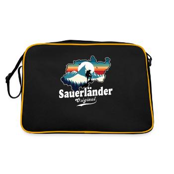 Sauerländer Original Retro Sunset - Retro Bag - black/gold - Back