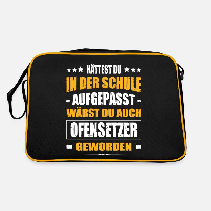 Hättest Du Mal In Der Schule Aufgepasst Ofensetzer Retro Tasche