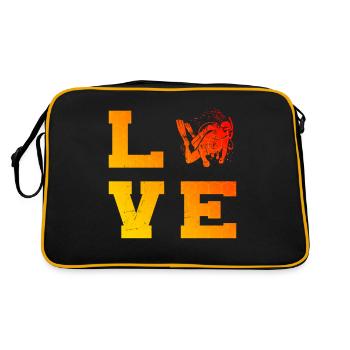 Damen Diving Free Dive Diver Scuba Diver - Retro Tasche - Schwarz/Gold - Hinten