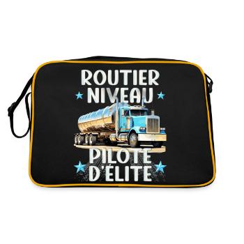 Truck Elite Truck Truck Gift Truck Driver - Retro Bag - black/gold - Back