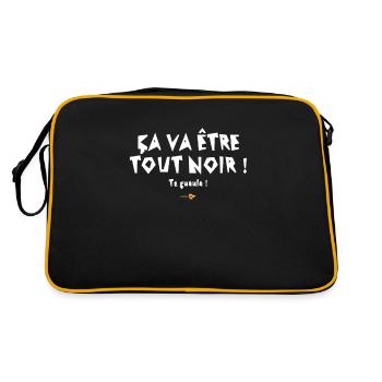 It's going to be all black! Replica in the movie rrrrr - Retro Bag - black/gold - Back