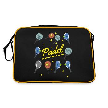 Padel and Rackets - Retro Bag - black/gold - Back