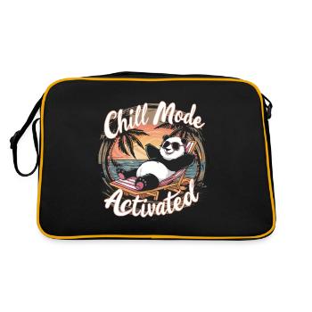 CHILL MODE ACTIVATED - Retro Bag - black/gold - Back
