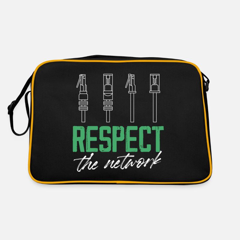 Respect The Network IT Engineer Administration Retro Tasche